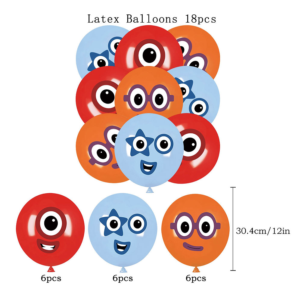Thumbnail: Numberblocks Birthday Party Supplies balloon set
