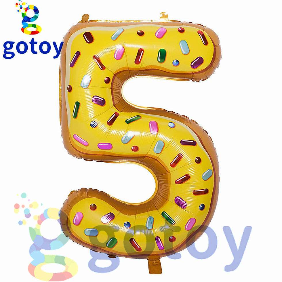 Thumbnail: 32 inch Sweet Doughnut Foil Number Balloon
