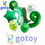 Thumbnail: 7pcs 32 inch Green Dinosaur Number Balloon