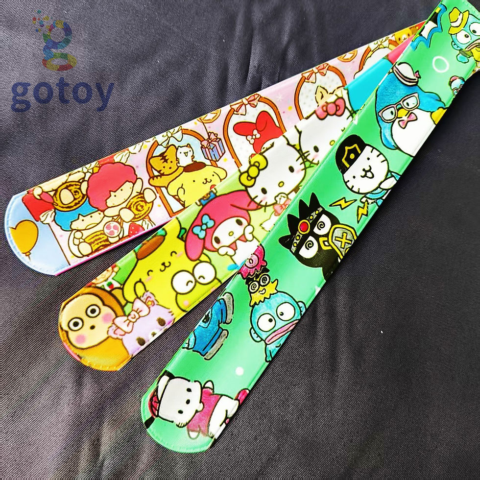 Thumbnail: 12pcs Sanrio Slap Bracelet Kids Birthday Party Supplies Favors gift to
