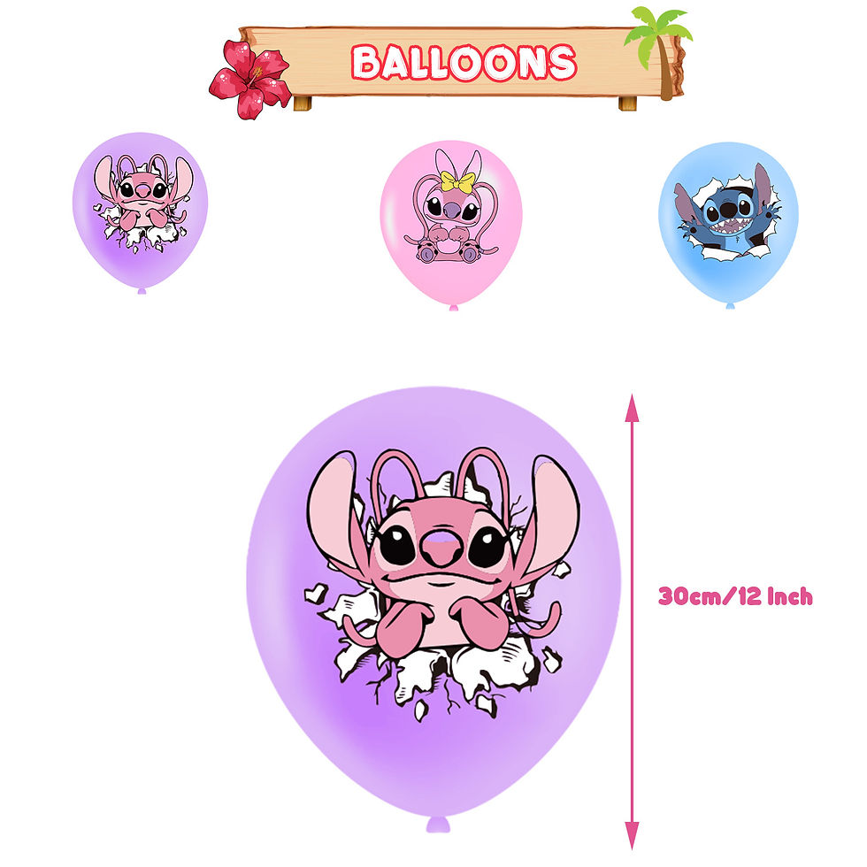 Thumbnail: Lilo & Stitch Birthday Party Supplies balloon set