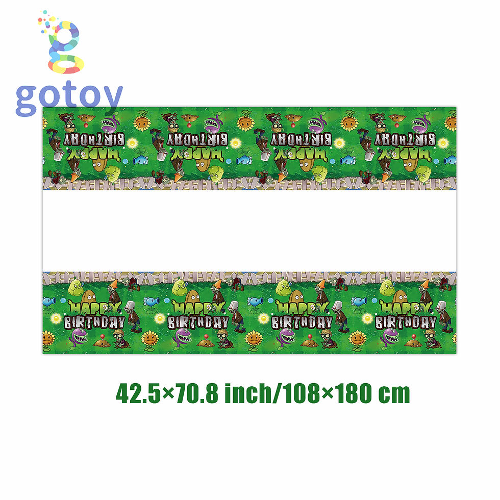 Thumbnail: Plants vs.Zombies Party Supplies Table Cover 180cm*108cm