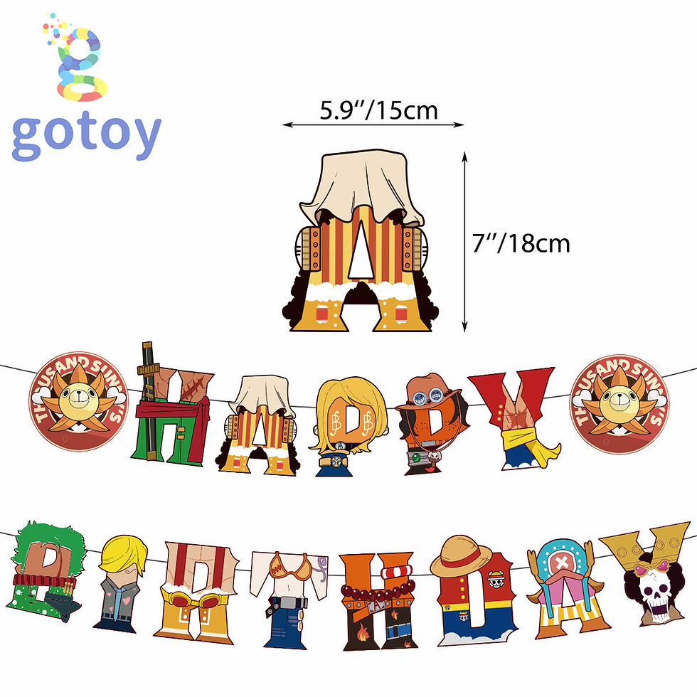 Thumbnail: One Piece Birthday Party Supplies balloon set
