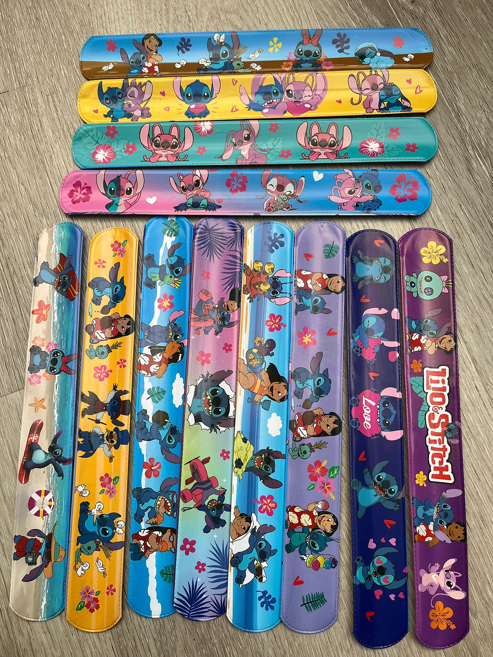 Thumbnail: 12pcs  Stitch Slap Bracelet Kids Birthday Favors gift toy