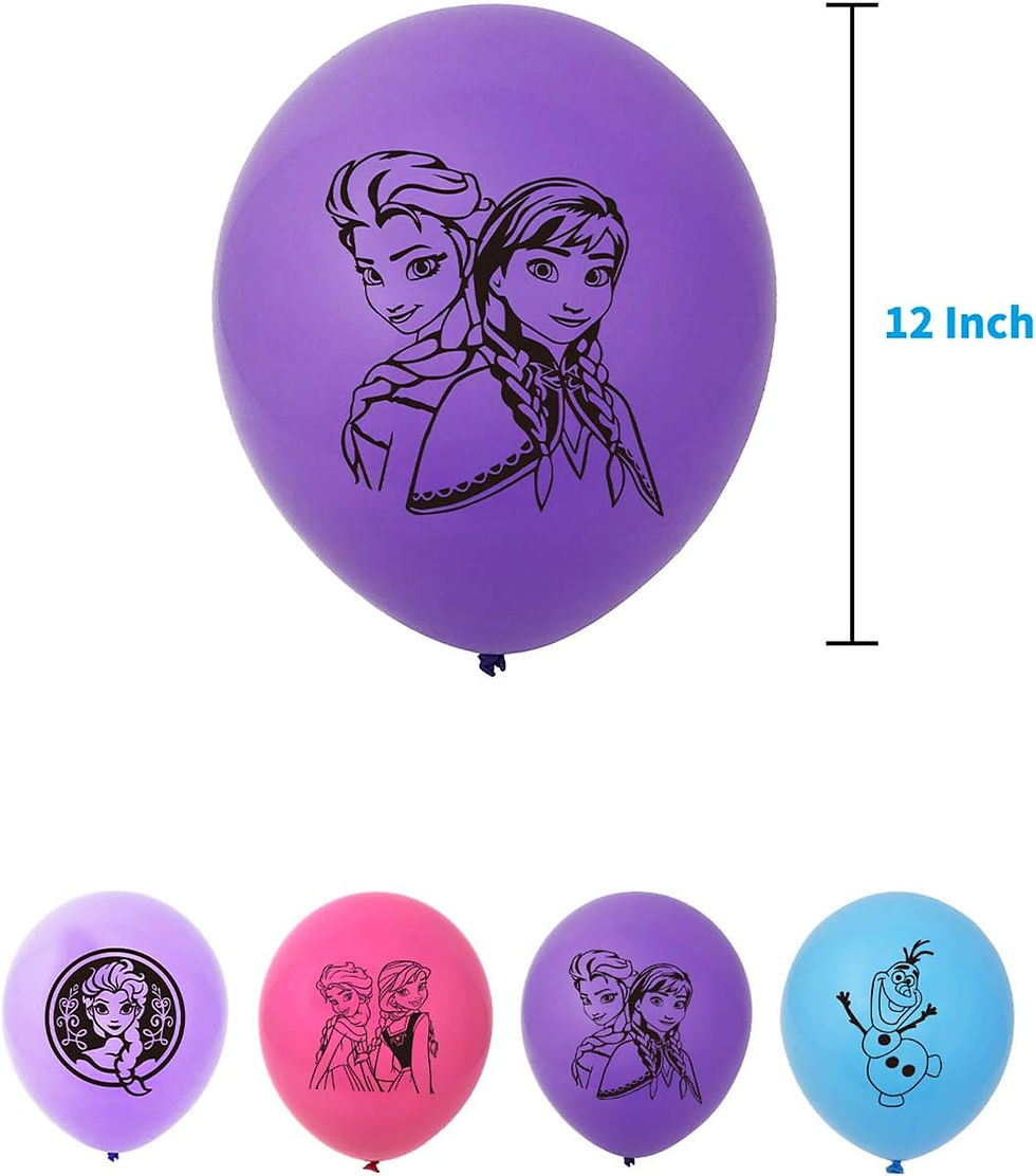 Thumbnail: Frozen Birthday Party Supplies balloon set