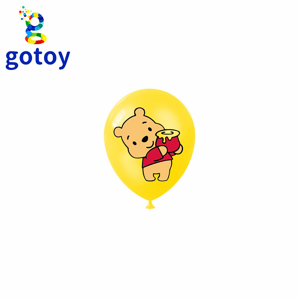 Thumbnail: 16pcs Winnie The Pooh Happy birthday party decorations balloon