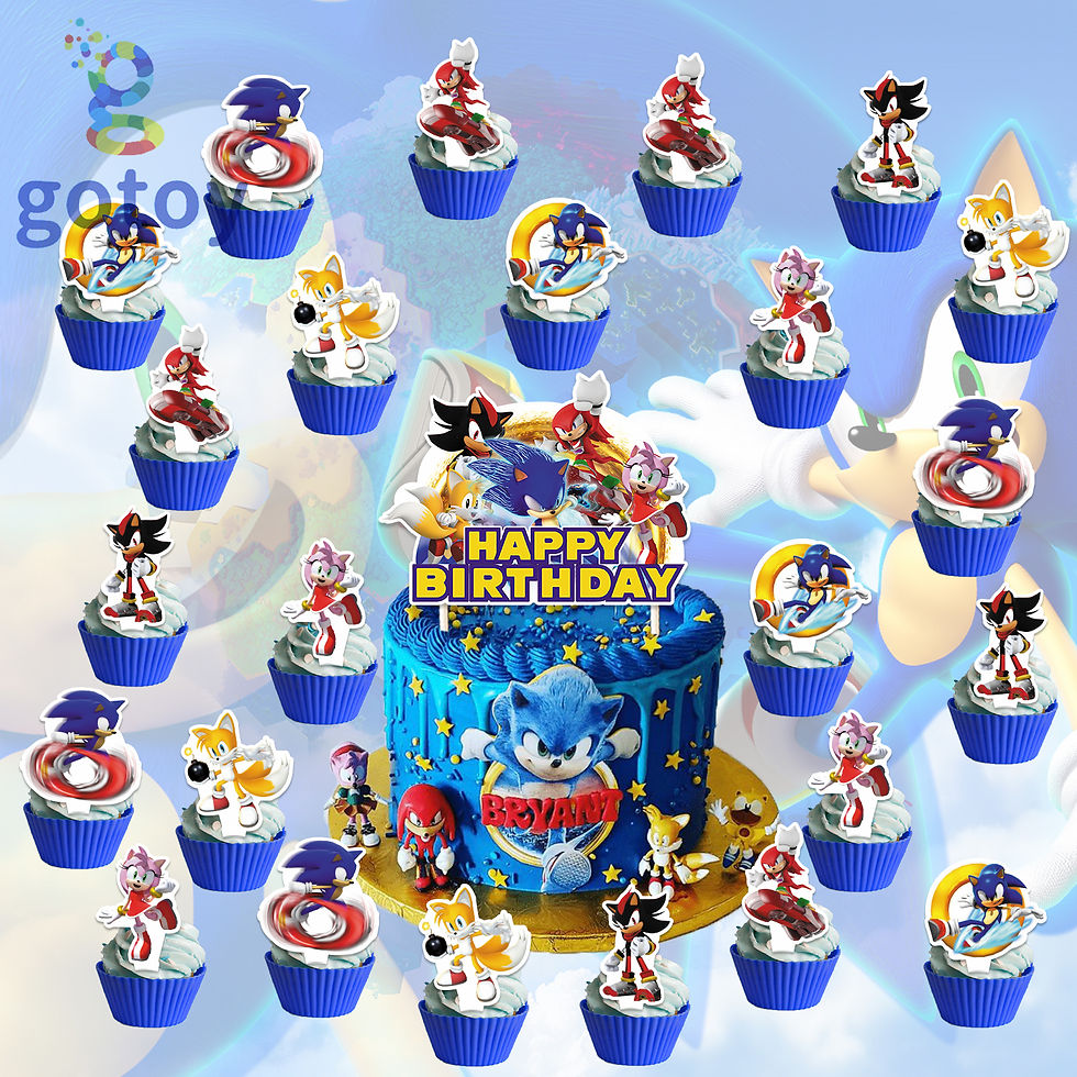 Thumbnail: Sonic Birthday Party Supplies balloon set