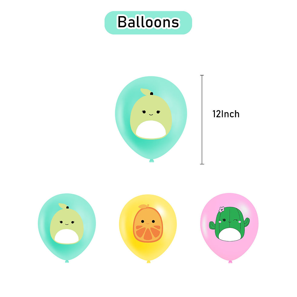 Thumbnail: Squishmallows Party Supplies for Kids’ Birthday balloon set