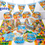 Thumbnail: 87pcs Winnie bear Party Supplies theme Birthday Party Supplies Party Tableware