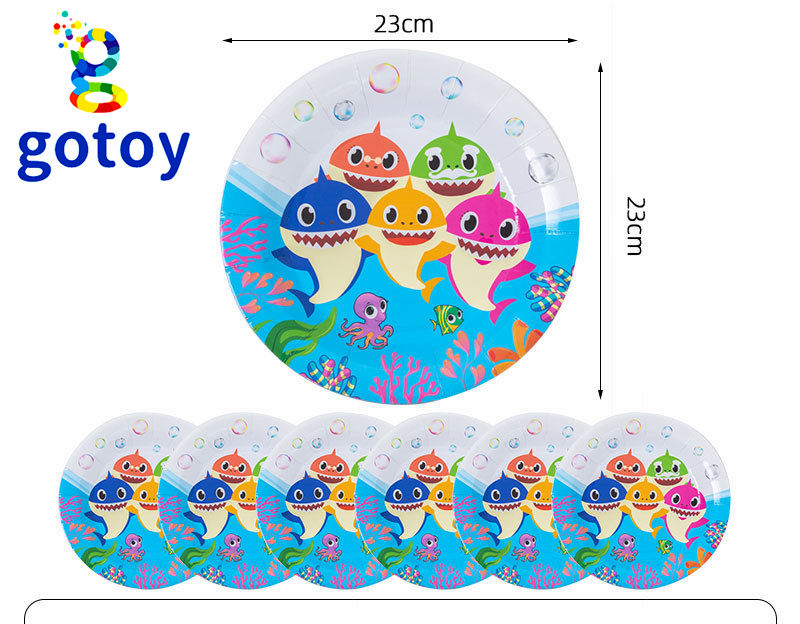 Thumbnail: 87pcs Baby Shark Party Supplies theme Birthday Party Supplies Party Tableware