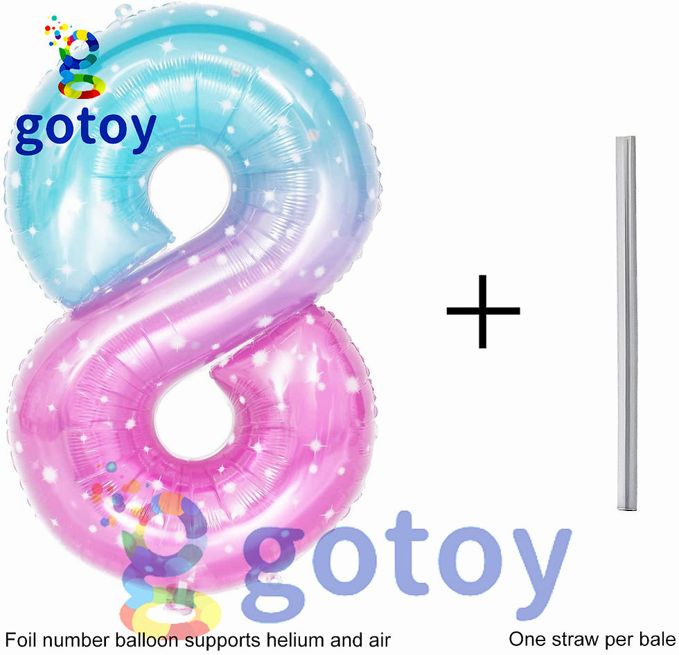 Thumbnail: 40 inch Rainbow Shining Star Number Balloon
