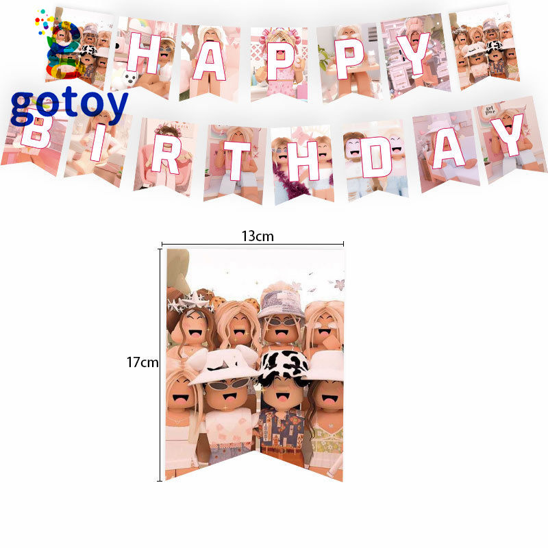 Thumbnail: ROBLOX Girl Birthday Party Supplies balloon set