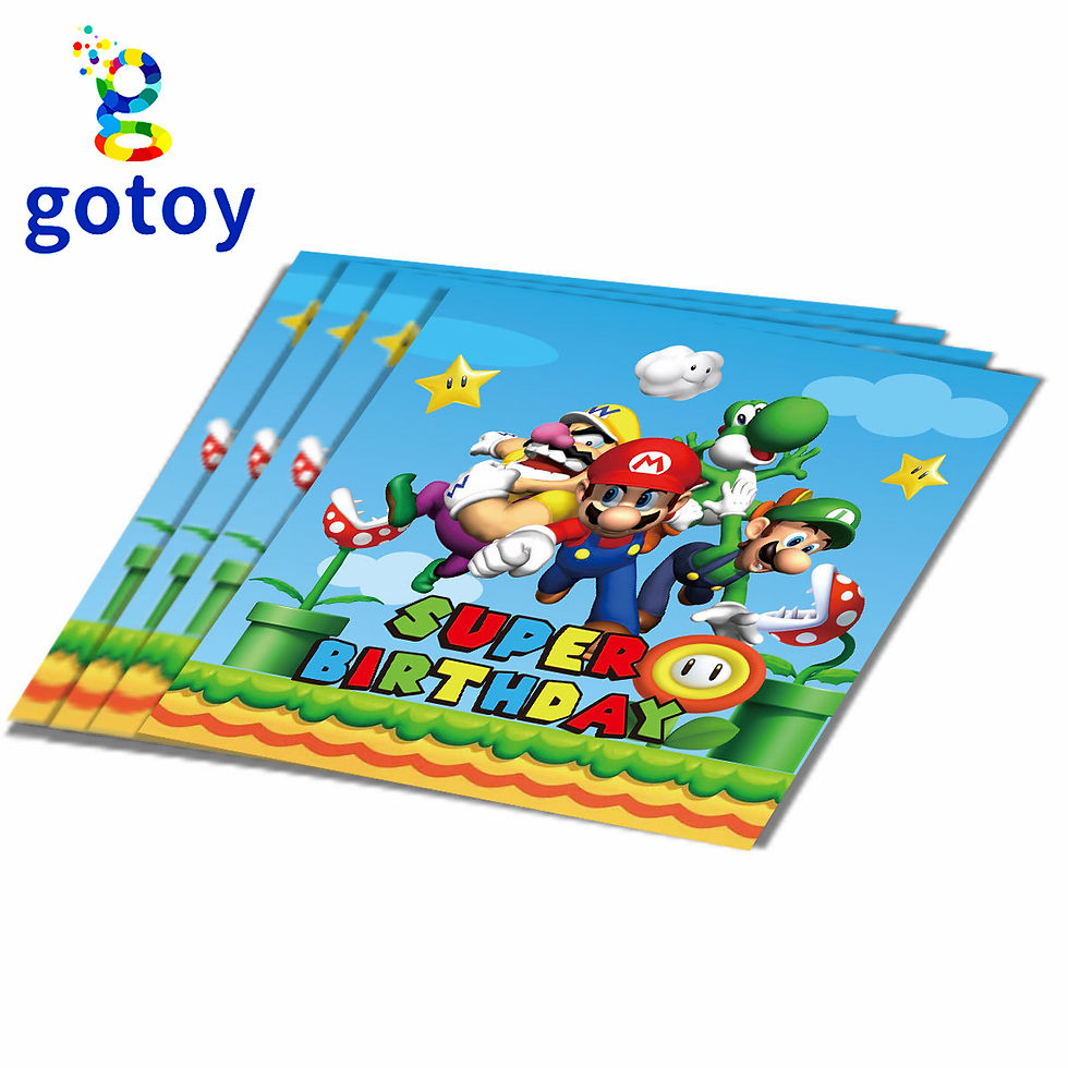 Thumbnail: 51pcs Super Mario Birthday Party Supplies Tableware table cover plate