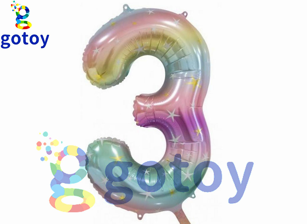 Thumbnail: 40 Inch Giant Numbers Balloons Starry Sky Pink Blue Rainbow Jelly Helium Number
