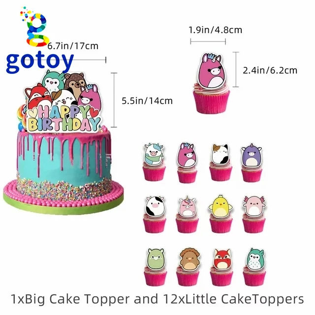Thumbnail: Squishmallows Party Supplies for Kids’ Birthday balloon set