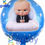 Thumbnail: 18 inch  Baby Boss Foil Balloon Display (Air Filled and Helium)