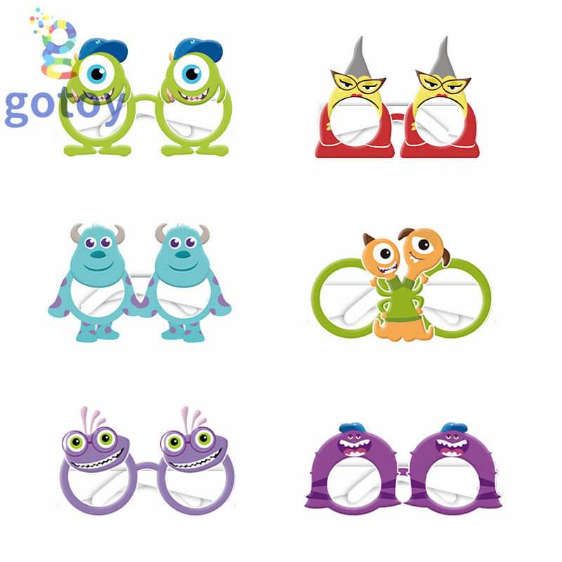 Thumbnail: 6pcs Cute Monster Party Decorative Glasses Party Supplies eye masks
