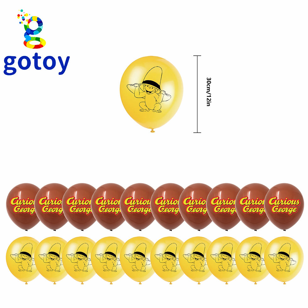 Thumbnail: Curious George Party Supplies for Kids’ Birthday balloon set
