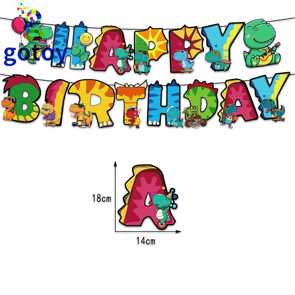 Thumbnail: Dinosaur jurassic world Happy Birthday Party Supplies balloon set