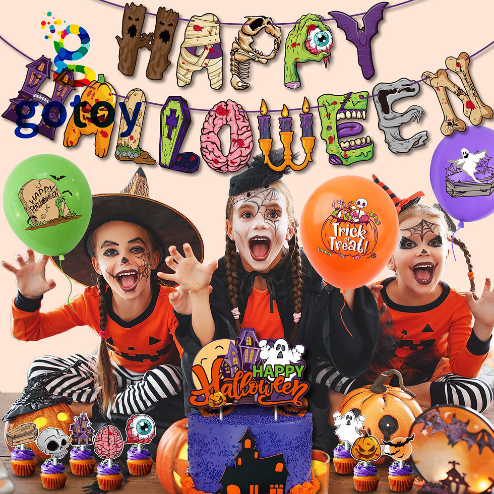 Thumbnail: Halloween Birthday Party Supplies balloon set