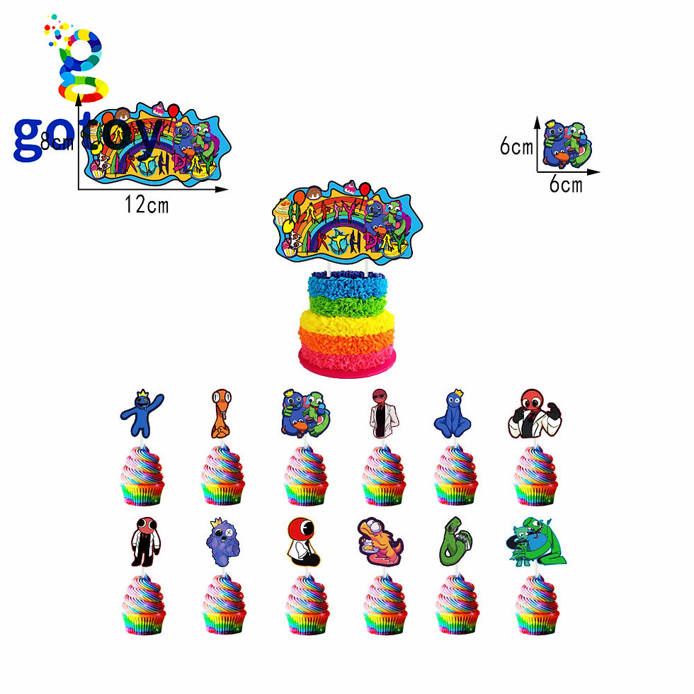 Thumbnail: Rainbow Friends Birthday Party Supplies balloon set