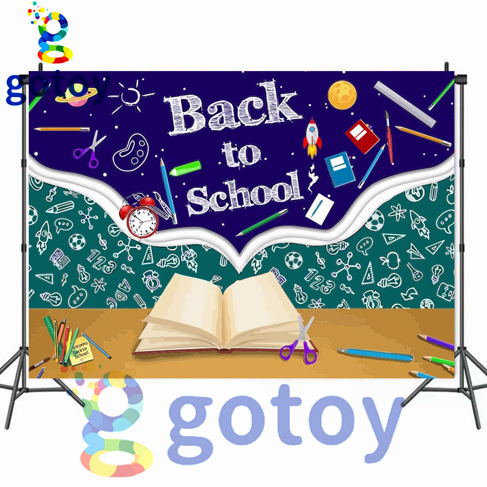 Back to School Birthday Party PVC Banner 210cm*150cm