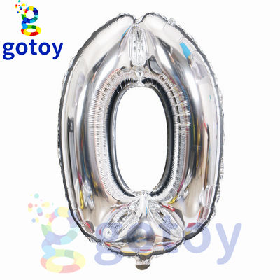 Thumbnail: 1pcs Silver Helium Number balloon set