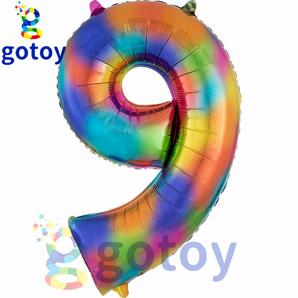 Thumbnail: 1pcs 40 inch Rainbow Number Balloon