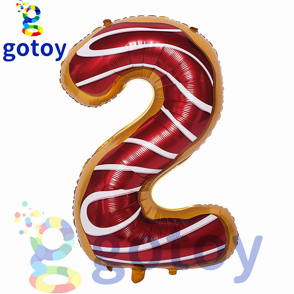 Thumbnail: 32 inch Sweet Doughnut Foil Number Balloon