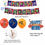 Thumbnail: Space Jam  happy birthday flag and balloon set