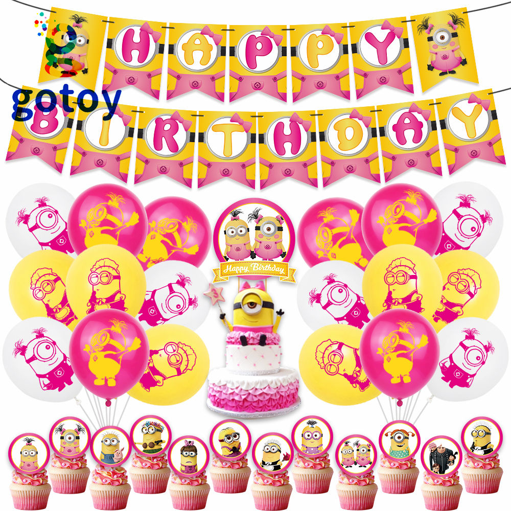 Minions Party Supplies for Kids’ Birthday balloon set