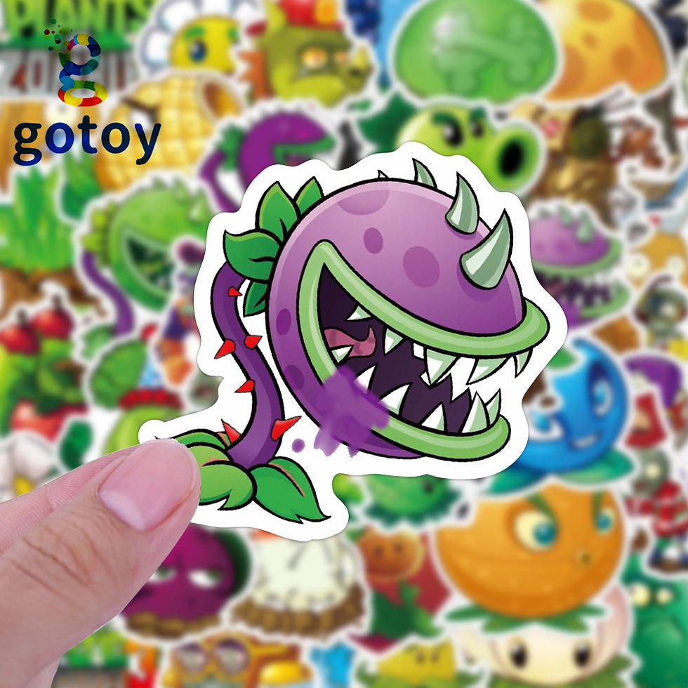 Thumbnail: 50PCS Plants vs. Zombies Waterproof stickers Decals Stickers Laptop Bumper