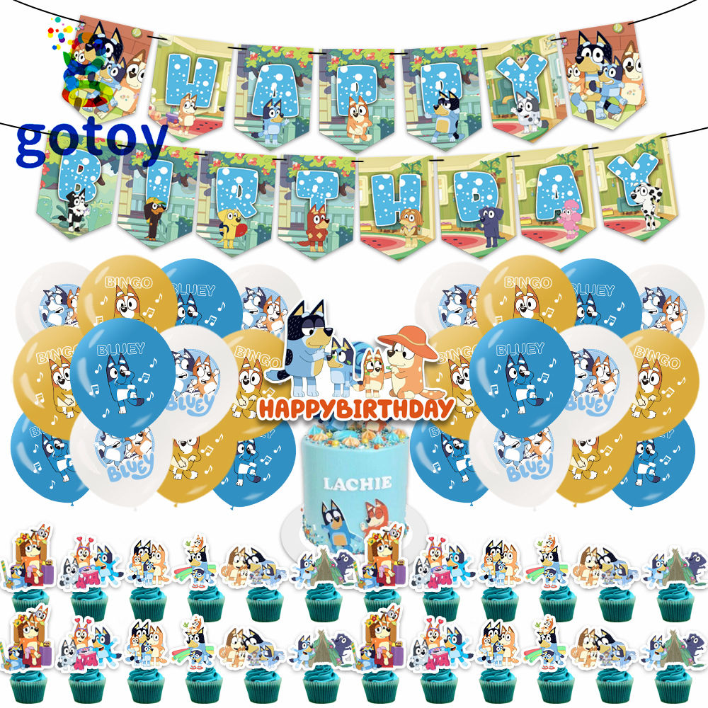 Bluey  Party Supplies for Kids’ Birthday balloon set