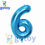 Thumbnail: 40 inch Blue Foil Number Balloon