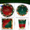 Thumbnail: 69Pcs Christmas Party Tableware Plastic Table Cloth Cover,Paper Plates,Napkins