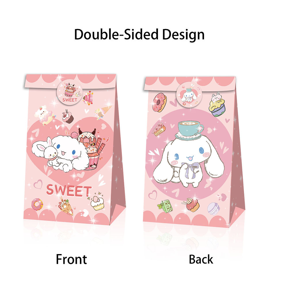 Thumbnail: 12Pcs Sanrio  Paper Gift Bag Candy Bags Birthday Supplies 18pc