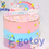 Thumbnail: Cute rainbow Happy Birthday Paper cake topper