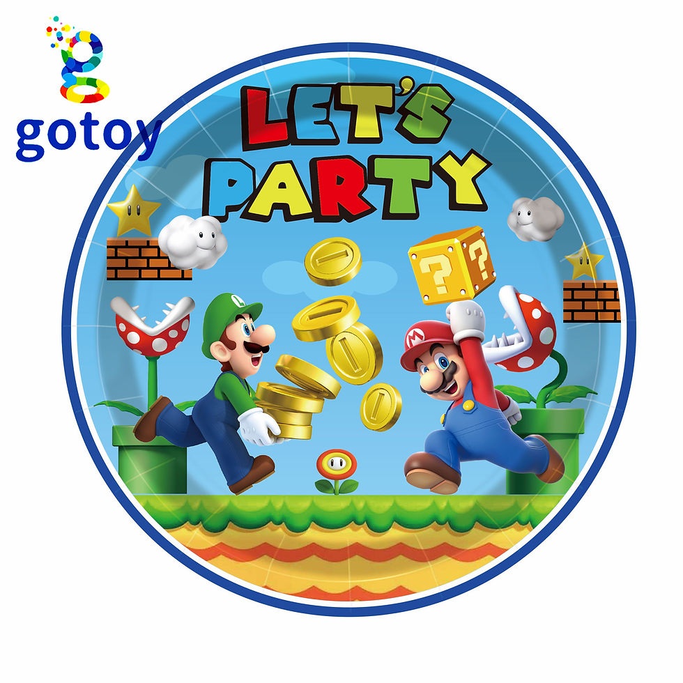 Thumbnail: 51pcs Super Mario Birthday Party Supplies Tableware table cover plate