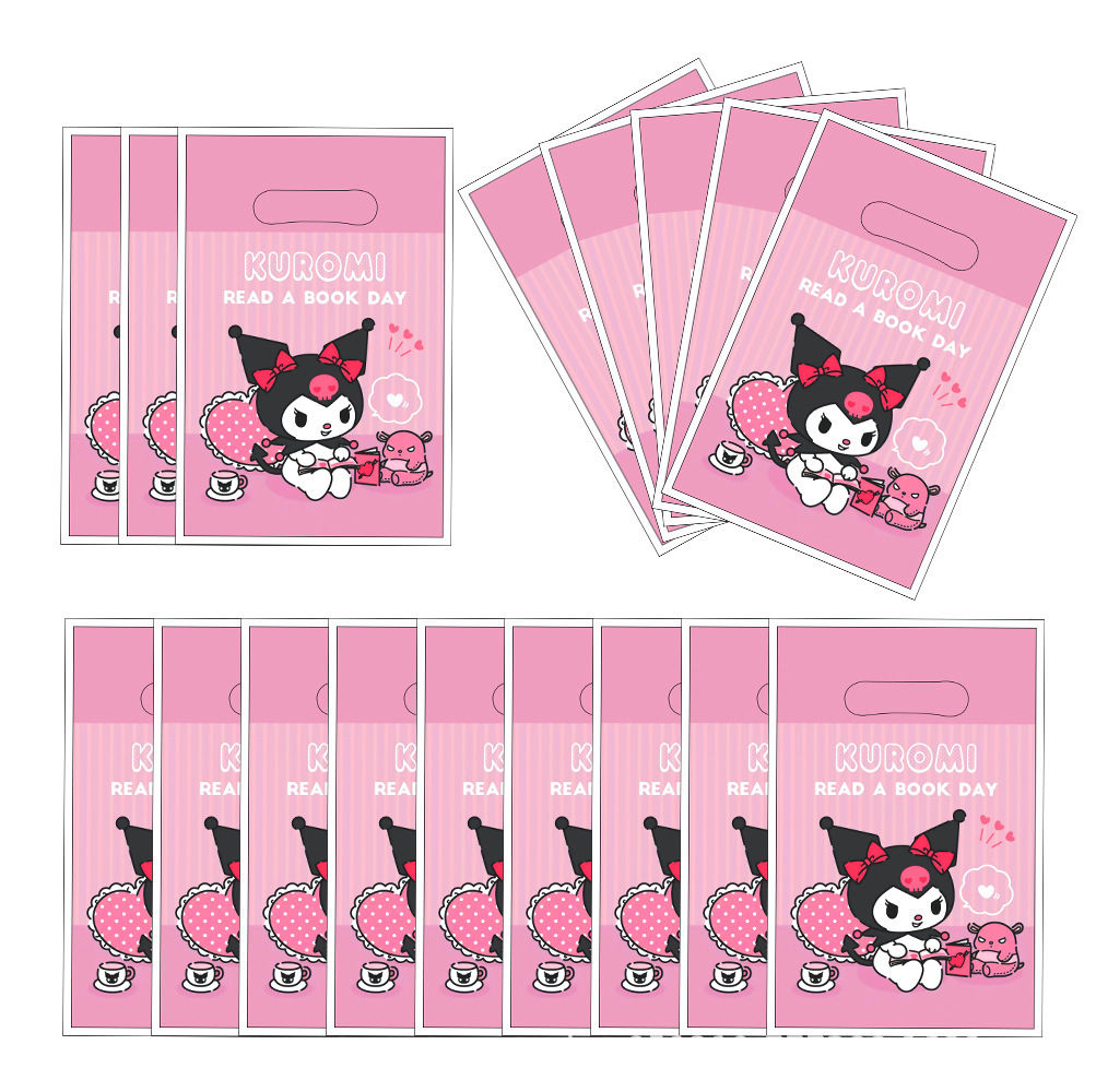 10pcs Kuromi plastic Gift Bag Candy Bags