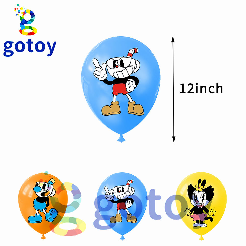 Thumbnail: Cuphead Birthday Party Supplies balloon set