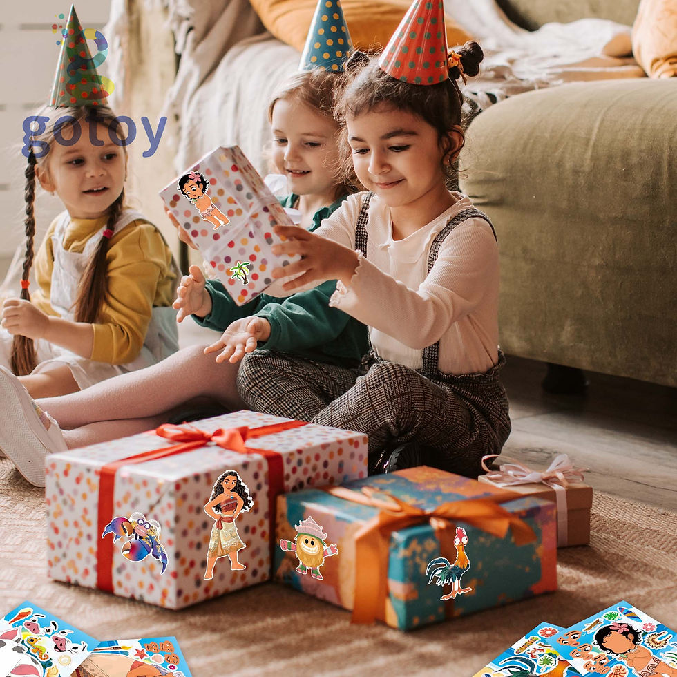 Thumbnail: 16pcs Moana Stickers Make a Face Stickers Birthday Party Suppl