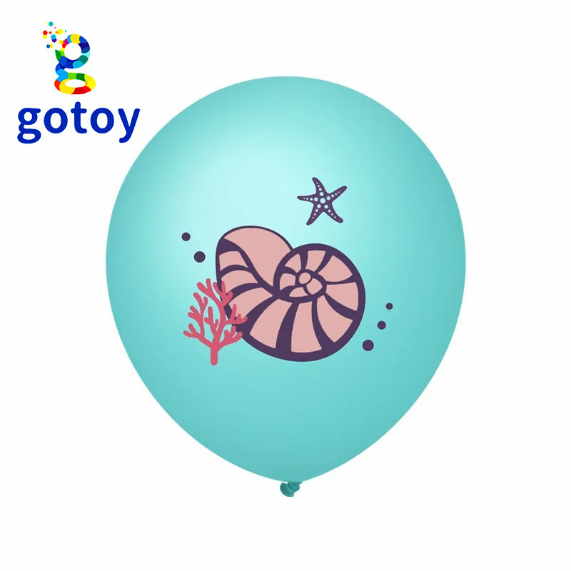 Thumbnail: 16pcs Mermaid Happy birthday party decorations balloon