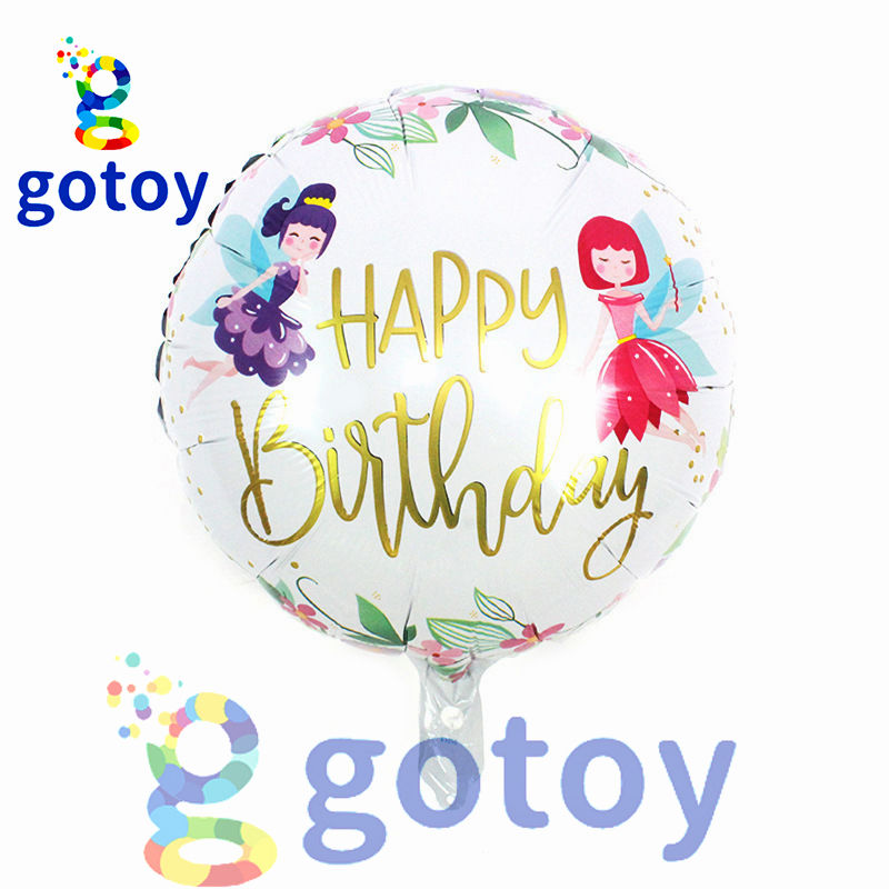 18 inch Flower Fairy Foil Balloon Display (Air Filled and Helium)