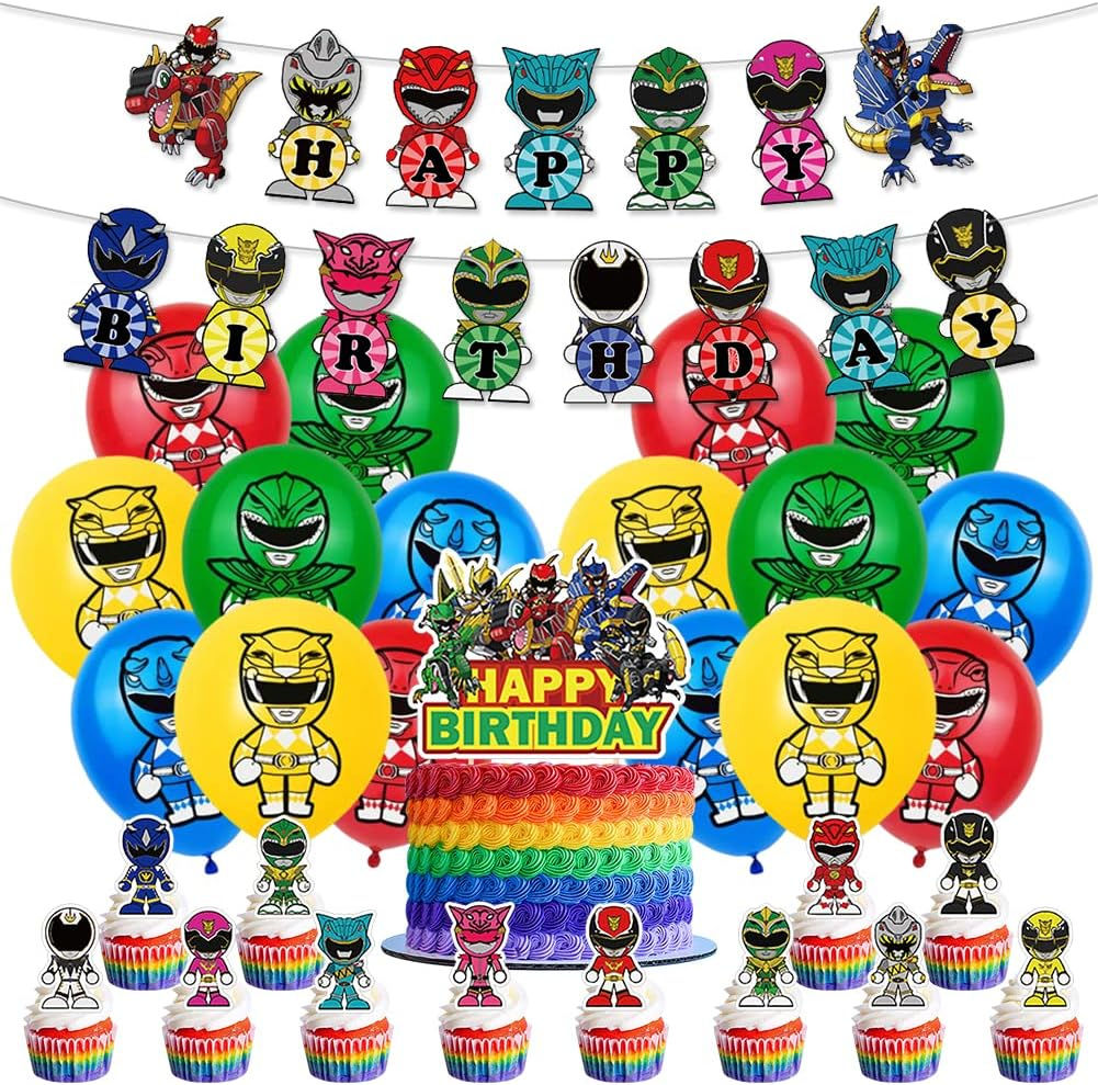 Power Rangers Party Supplies for Kids’ Birthday balloon set