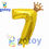 Thumbnail: 2pcs Gold  Crown Number Balloon Set