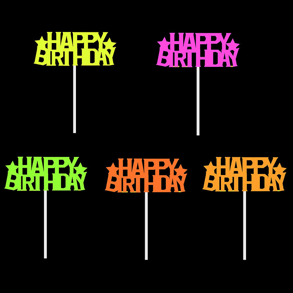 Thumbnail: 26pcs UV Glow Neon Birthday Party Supplies balloon set