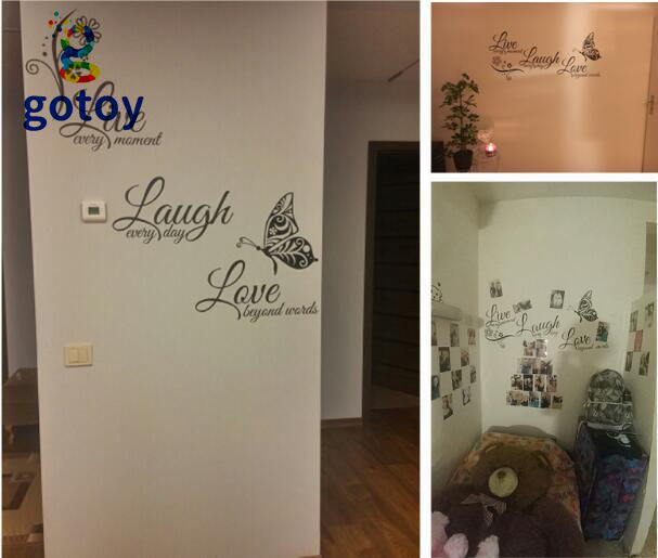 Thumbnail: Love Wall Beyond Words Wall Decor Motivational Quotes DIY Home Decorations