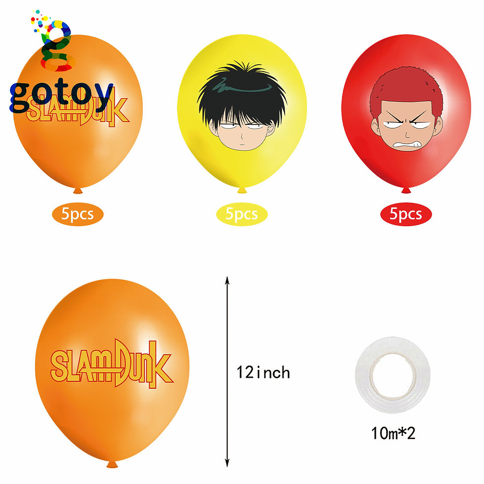 Thumbnail: SLAM DUNK Film Birthday Party Supplies balloon set