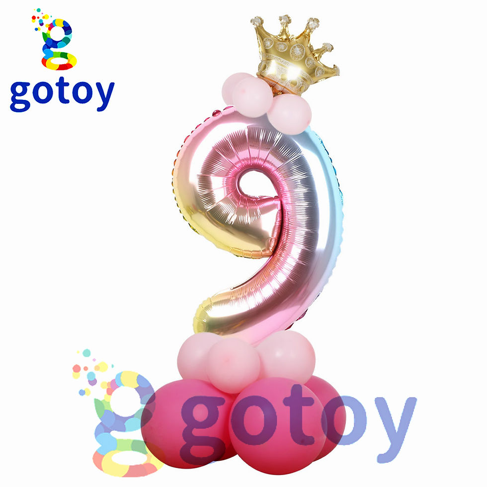 Thumbnail: 12pcs 32 inch Pink Foil Number Balloon