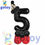Thumbnail: 12pcs 32 inch Black Mickey Mouse Foil Number Balloon